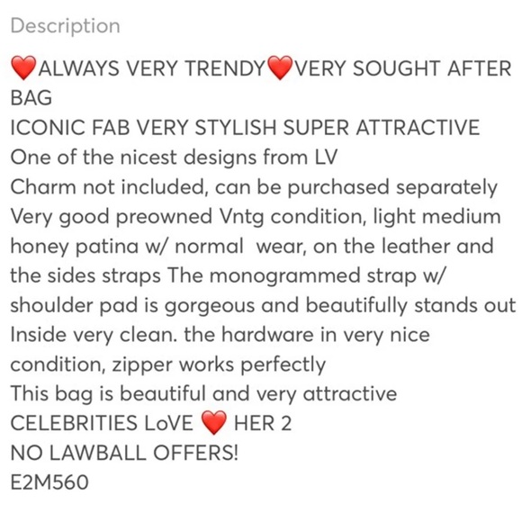 ❌❌SOLD❌❌✳️🔥LV DANUBE TRENDY FAB ✝️BODY EUC 🔥✳️ - Picture 8 of 8